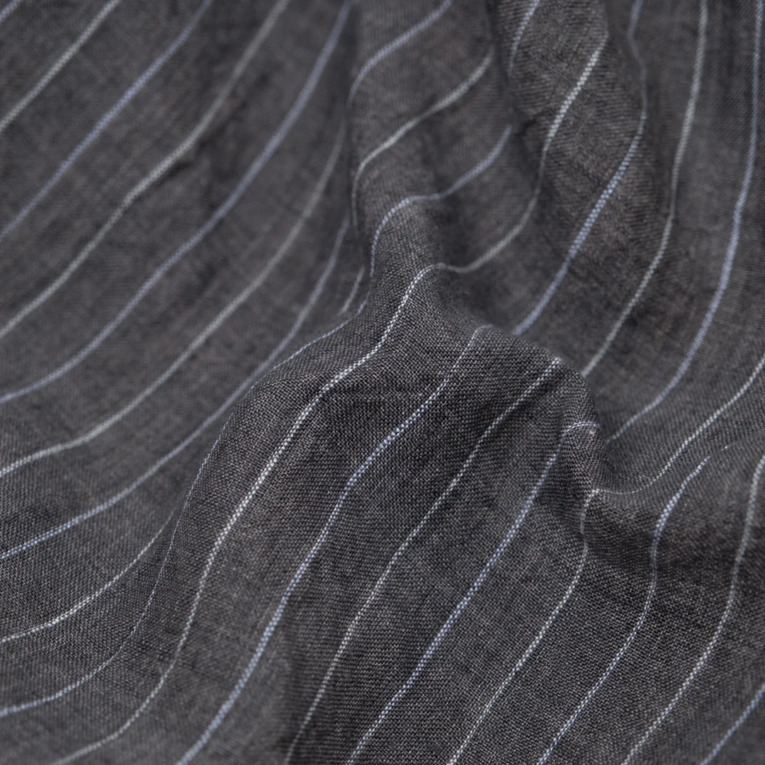 Group Pinstripe Stonewashed Linen